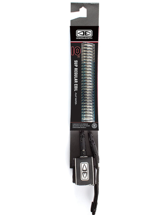  OCEAN & HEART REGULAR SUP / LONGBOARD 10'0" BLACK LEASH