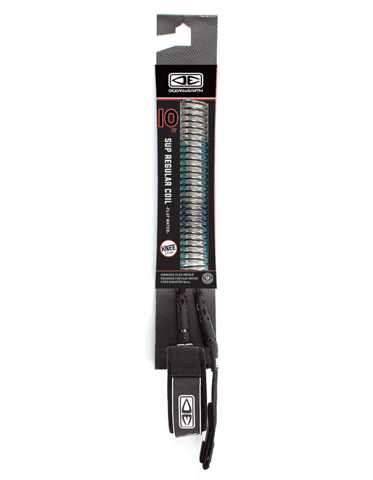  OCEAN & HEART REGULAR SUP / LONGBOARD 10'0" BLACK LEASH KNEE