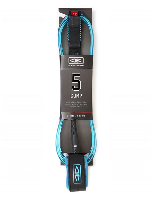  OCEAN & HEART 5'0" LEASH COMP DOUBLE SWIVEL