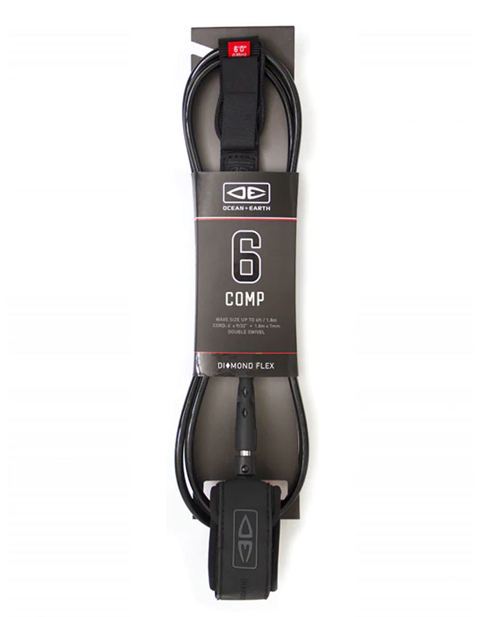  OCEAN & HEART 6'0" LEASH COMP DOUBLE SWIVEL LIME