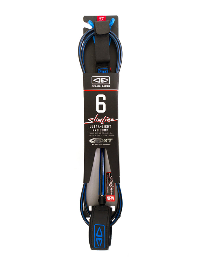  OCEAN & EARTH LEASH 6'0" SLIM LINE ULTRA LIGHT PRO COMP