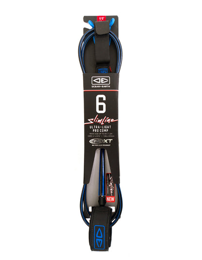  OCEAN & EARTH LEASH 6'0" SLIM LINE ULTRA LIGHT PRO COMP