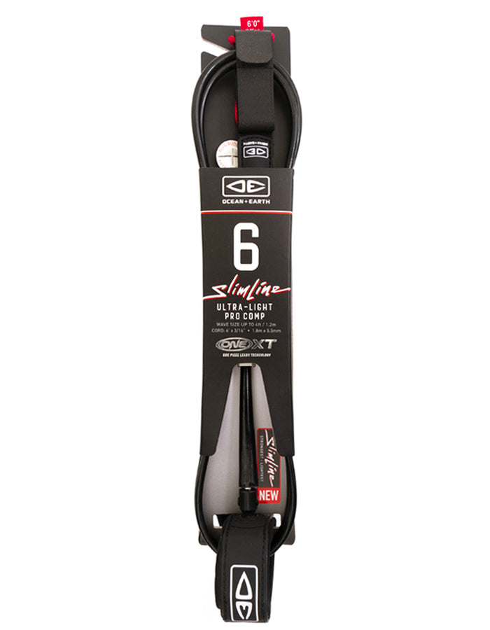  OCEAN & EARTH LEASH 6'0" SLIM LINE ULTRA LIGHT PRO COMP