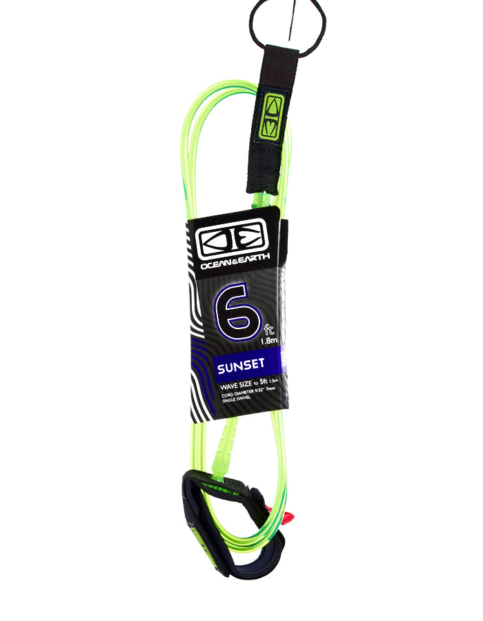  OCEAN & HEART 6'0" LEASH SUNSET MOULDED