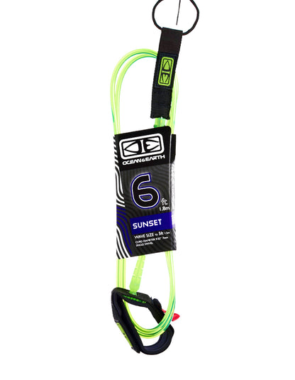  OCEAN & HEART 6'0" LEASH SUNSET MOULDED