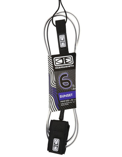  OCEAN & HEART 6'0" LEASH SUNSET MOULDED