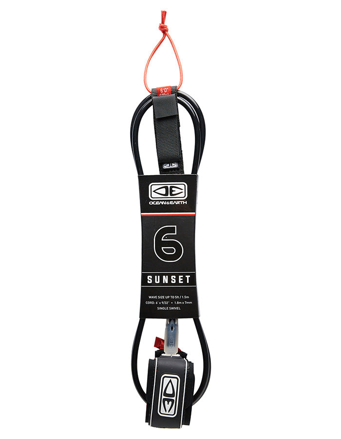  OCEAN & HEART 6'0" LEASH SUNSET MOULDED