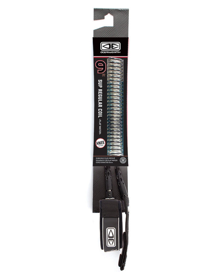  OCEAN & HEART REGULAR SUP / LONGBOARD 9'0" BLACK LEASH KNEE