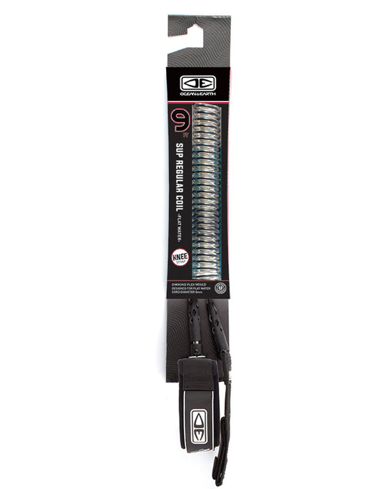  OCEAN & HEART REGULAR SUP / LONGBOARD 9'0" BLACK LEASH KNEE