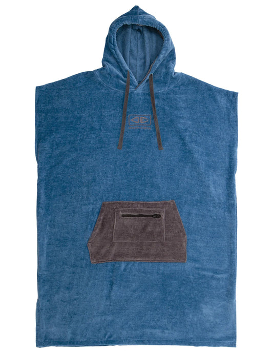  OCEAN & EARTH STRIKE HOODED PONCHO BLUE