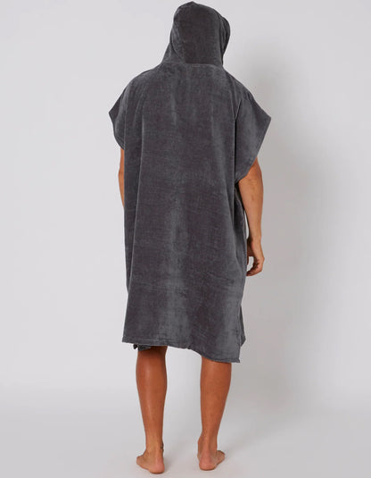  OCEAN & EARTH BREAK PONCHO CHARCOAL
