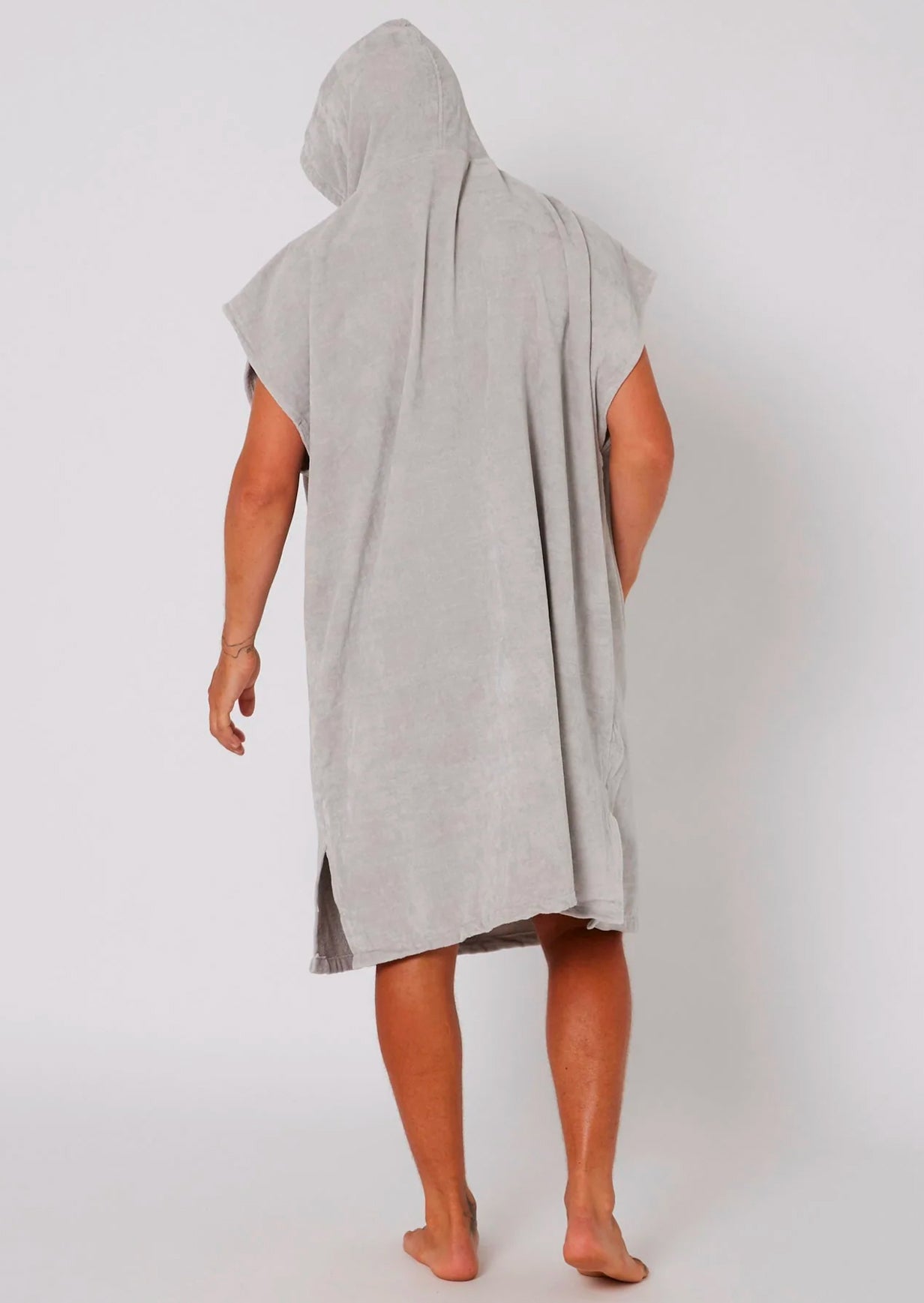  OCEAN & EARTH BREAK PONCHO LIGHT GREY