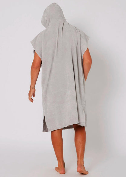  OCEAN & EARTH BREAK PONCHO LIGHT GREY
