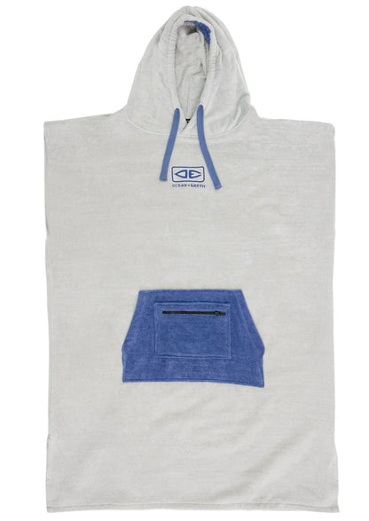  OCEAN & EARTH BREAK PONCHO LIGHT GREY