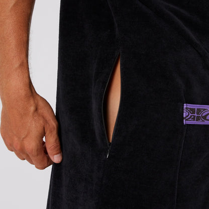  OCEAN & EARTH MEN STRIKE HOODED PONCHO ADULT DULL BLACK