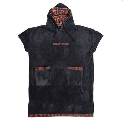  OCEAN & EARTH MEN STRIKE HOODED PONCHO ADULT DULL BLACK