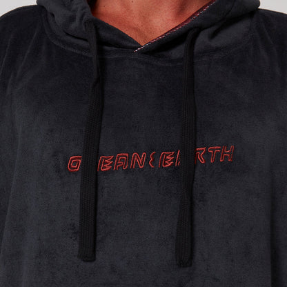  OCEAN & EARTH MEN STRIKE HOODED PONCHO ADULT DULL BLACK