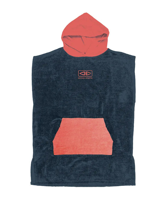  OCEAN & EARTH YOUTH HOODED PONCHO NAVY