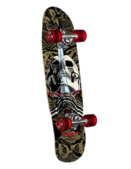  POWELL PERALTA 8" CRUISER MINI SKULL & SWORD SKATE COMPLETE