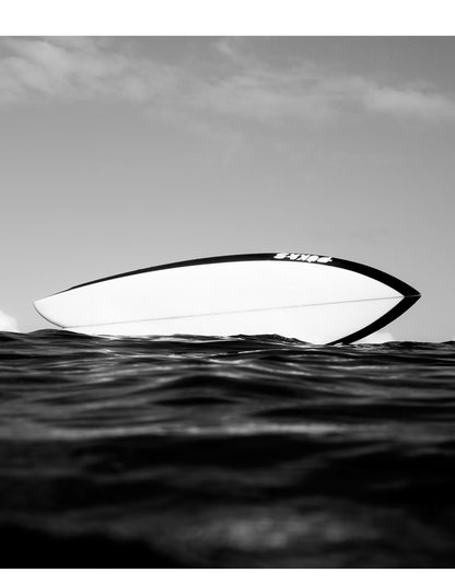  PUKAS 5'10" CHRIS CHRISTENSON PEGASO TWIN FIN BLACK