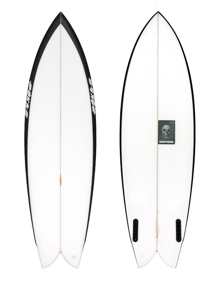  PUKAS 5'10" CHRIS CHRISTENSON PEGASO TWIN FIN BLACK