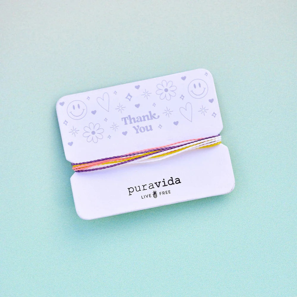  PURA VIDA THANK YOU BRACELET CARD