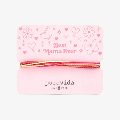  PURA VIDA BEST MAMA EVER BRACELET CARD