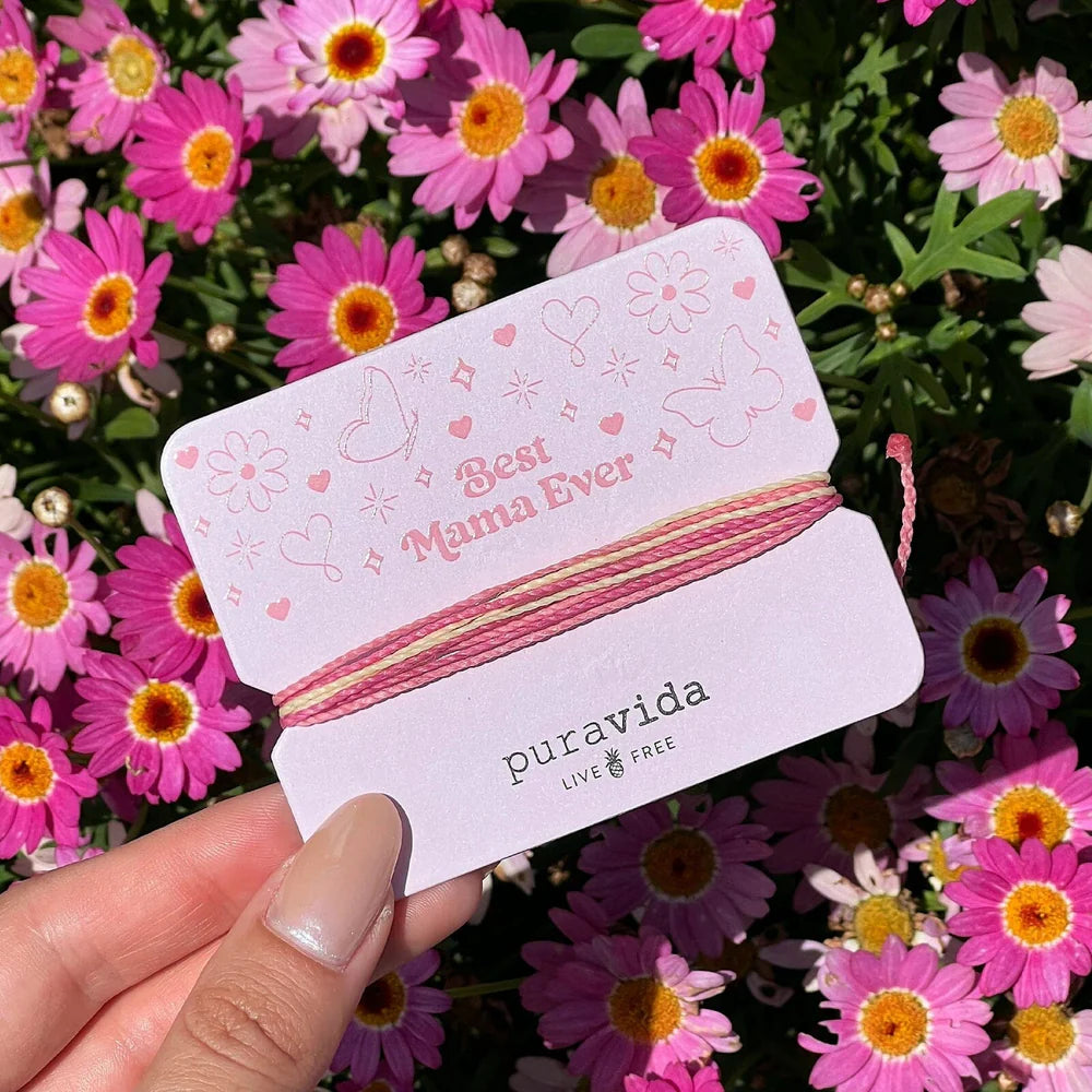  PURA VIDA BEST MAMA EVER BRACELET CARD