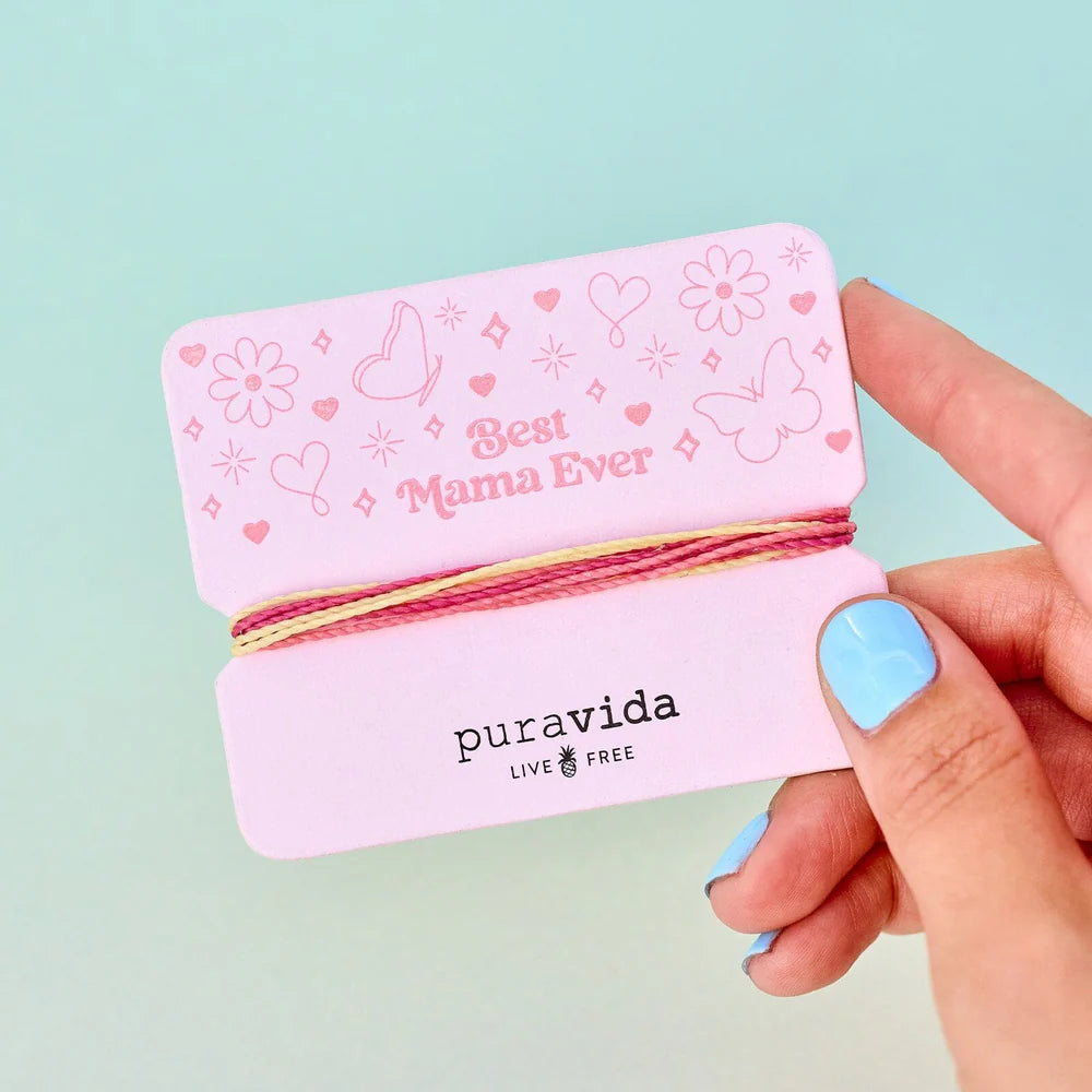  PURA VIDA BEST MAMA EVER BRACELET CARD