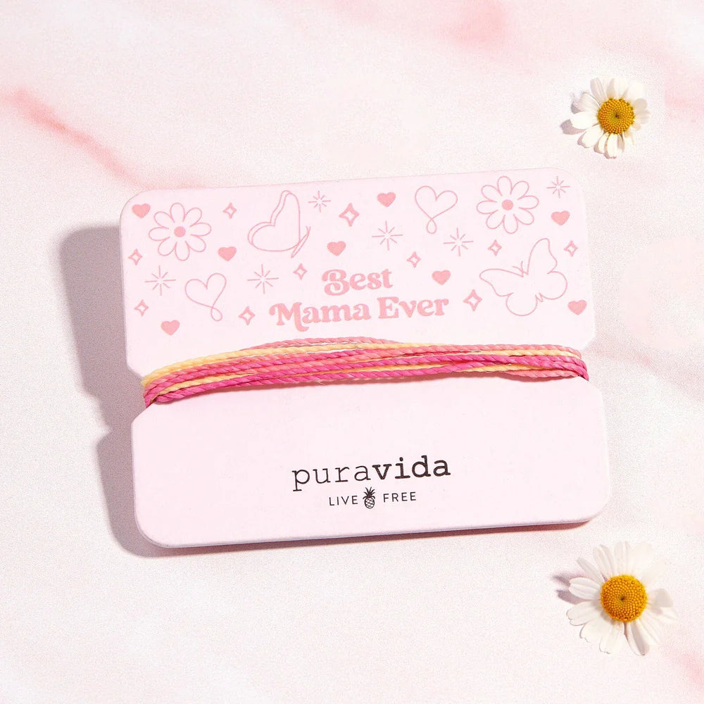  PURA VIDA BEST MAMA EVER BRACELET CARD
