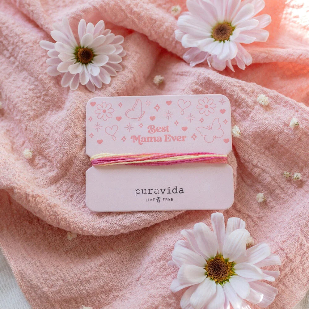  PURA VIDA BEST MAMA EVER BRACELET CARD