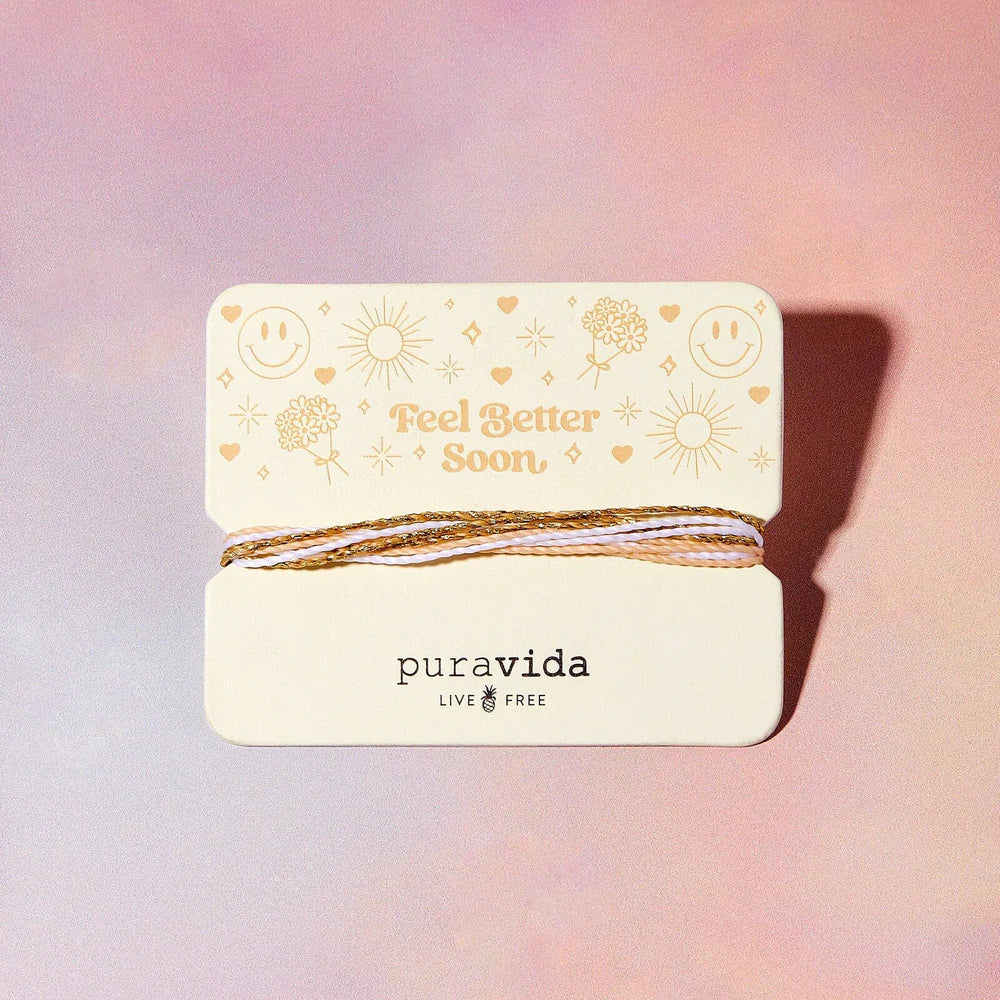  PURA VIDA FEEL BETTER SOON BRACELET CARD