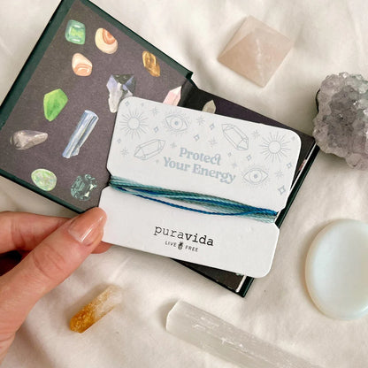  PURA VIDA PROTECT YOUR ENERGY BRACELET CARD