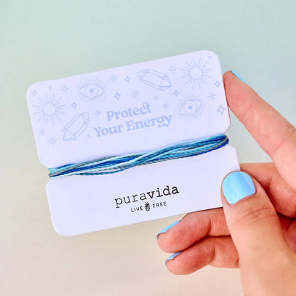  PURA VIDA PROTECT YOUR ENERGY BRACELET CARD