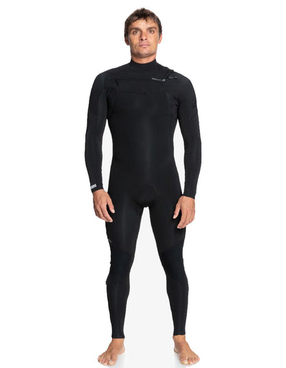  QUIKSILVER 4/3 EVERYDAY SESSIONS CHEST ZIP WETSUIT BLACK 2023