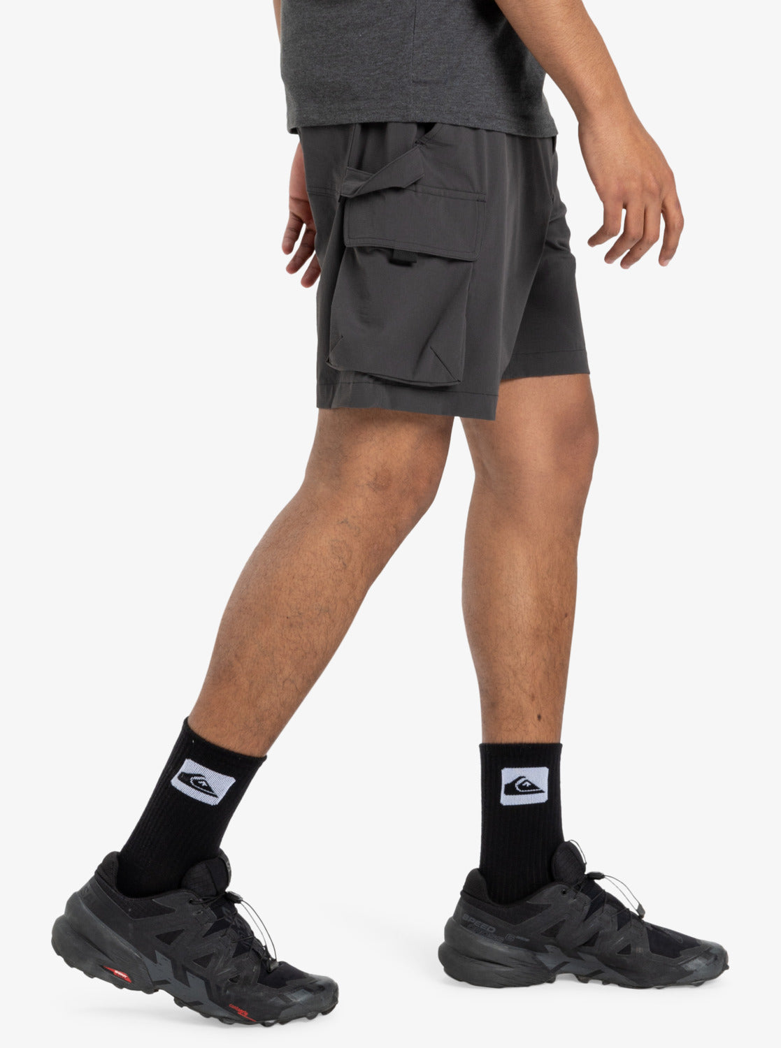  QUIKSILVER RUN ASHORE 18" BERMUDA CARGO PHANTOM