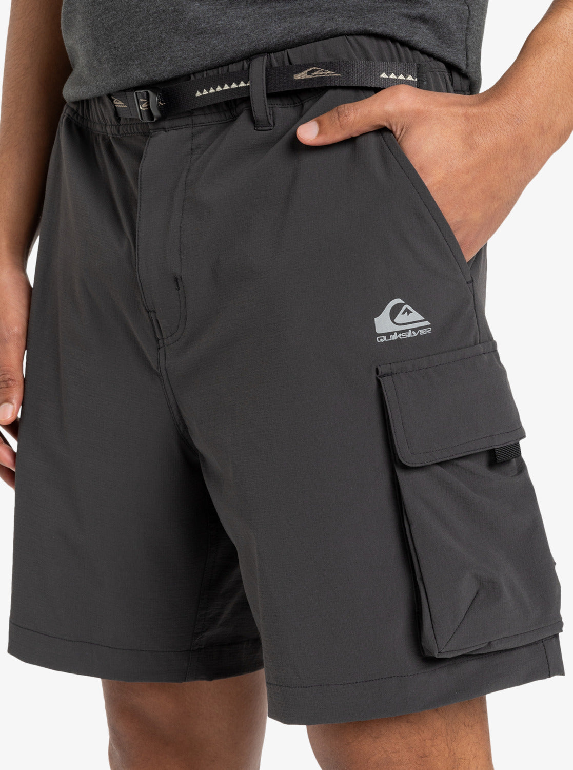  QUIKSILVER RUN ASHORE 18" BERMUDA CARGO PHANTOM