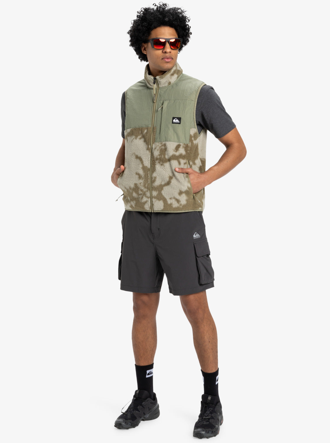  QUIKSILVER RUN ASHORE 18" BERMUDA CARGO PHANTOM