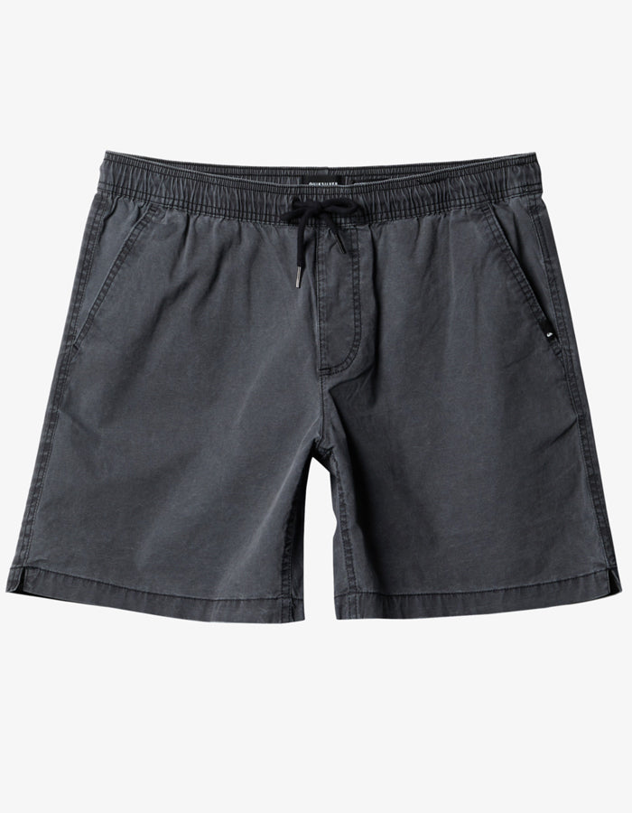  QUIKSILVER TAXER 17" ELASTICATED SHORTS BLACK