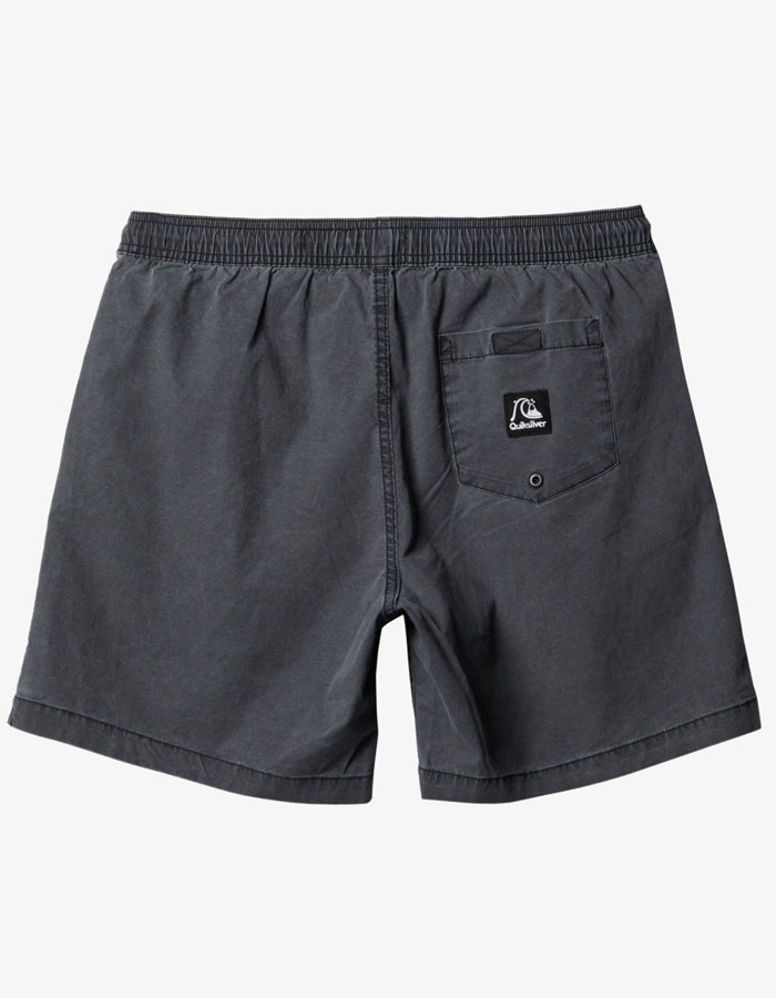  QUIKSILVER TAXER 17" ELASTICATED SHORTS BLACK
