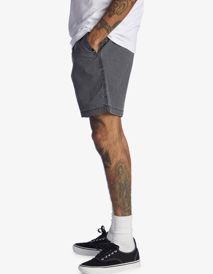  QUIKSILVER TAXER 17" ELASTICATED SHORTS BLACK