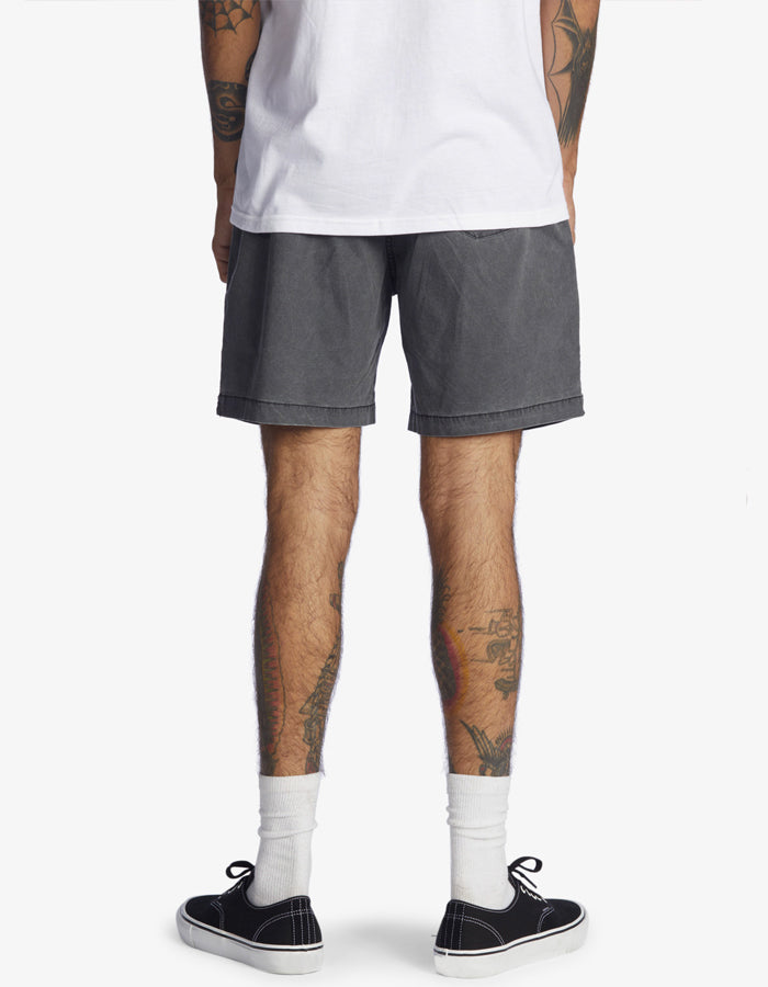  QUIKSILVER TAXER 17" ELASTICATED SHORTS BLACK