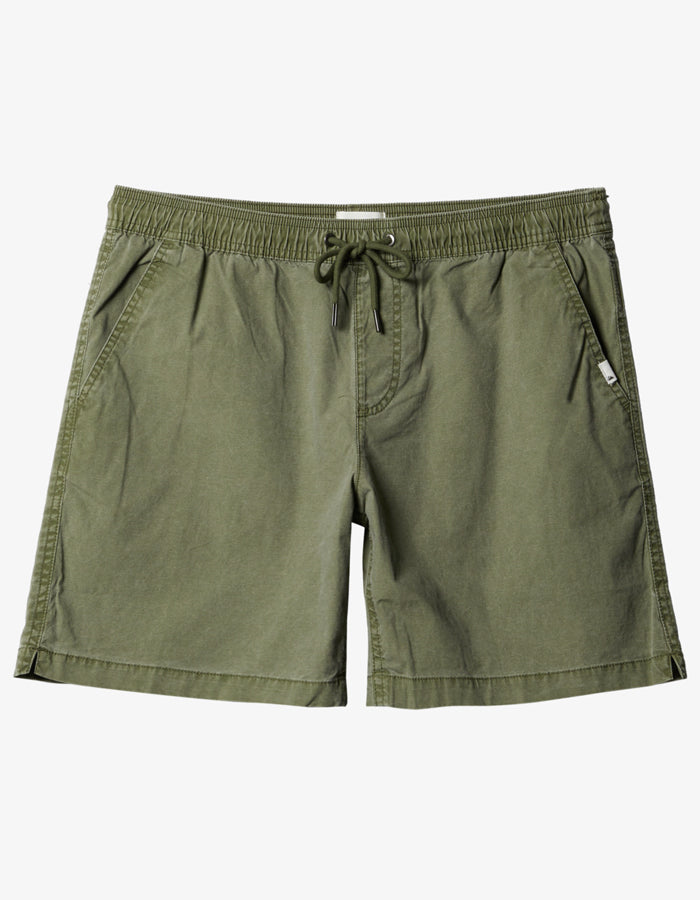 QUIKSILVER TAXER 17" ELASTICATED SHORTS FOUR LEAF CLOVER