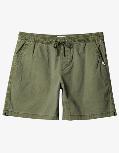  QUIKSILVER TAXER 17" ELASTICATED SHORTS FOUR LEAF CLOVER