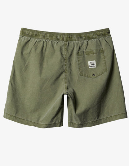  QUIKSILVER TAXER 17" ELASTICATED SHORTS FOUR LEAF CLOVER