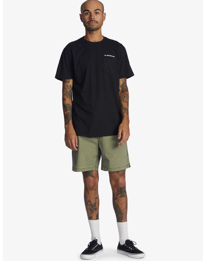  QUIKSILVER TAXER 17" ELASTICATED SHORTS FOUR LEAF CLOVER