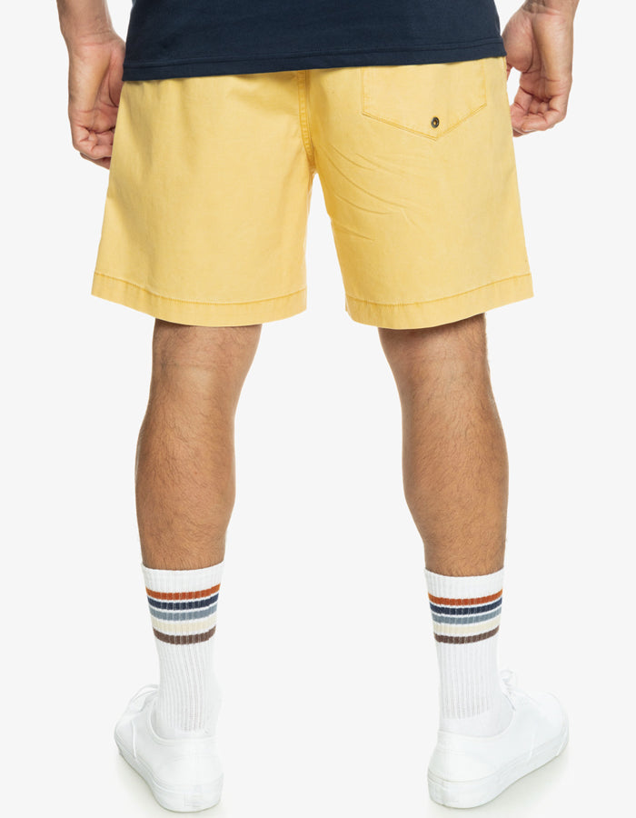  QUIKSILVER TAXER 17" ELASTICATED SHORTS RATTAN