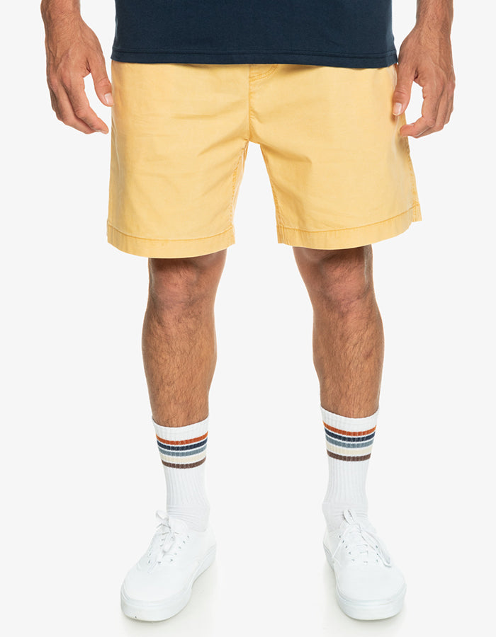  QUIKSILVER TAXER 17" ELASTICATED SHORTS RATTAN