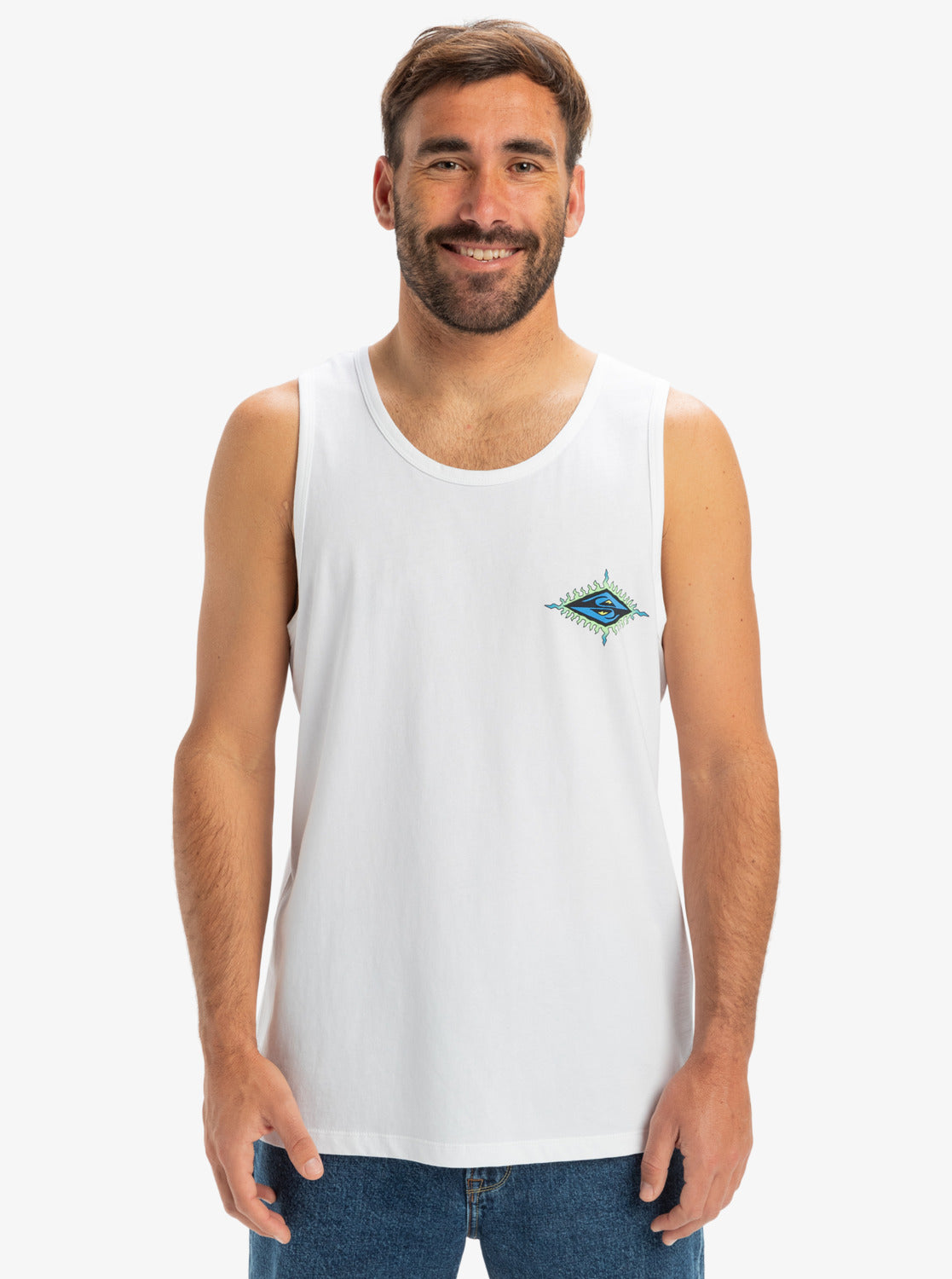  QUIKSILVER EV BEACH BLAST TANK WHITE