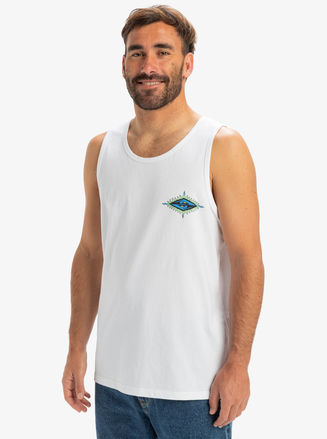  QUIKSILVER EV BEACH BLAST TANK WHITE